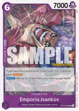 Emporio.Ivankov (OP12P OP12-065) Promos: Legacy of the Master
