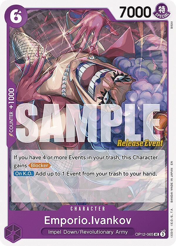Emporio.Ivankov OP12-065 One Piece card