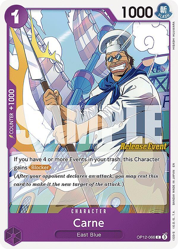 Carne OP12-066 One Piece card