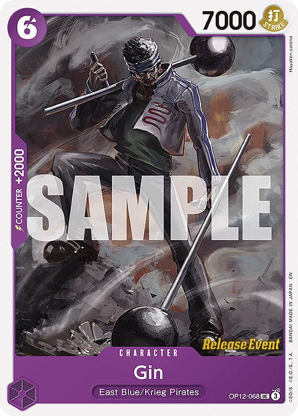 Gin OP12-068 One Piece card