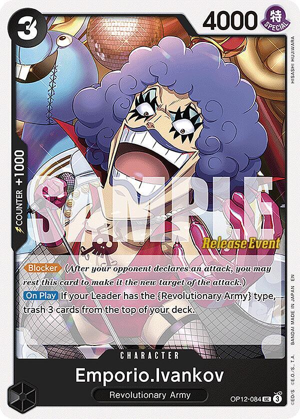Emporio.Ivankov OP12-084 One Piece card