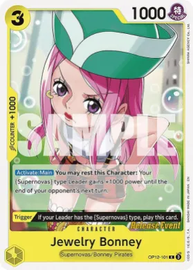 Jewelry Bonney (OP12P OP12-101) Promos: Legacy of the Master