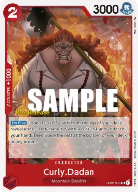 Curly.Dadan (OP02P OP02-005) Promos: Paramount War