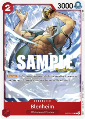 Blenheim (OP02P OP02-012) Promos: Paramount War