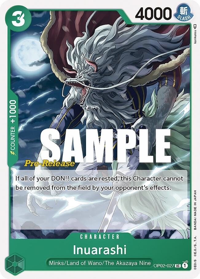 Inuarashi OP02-027 One Piece card