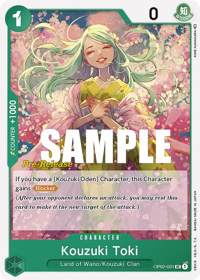 Kouzuki Toki OP02-031 One Piece card