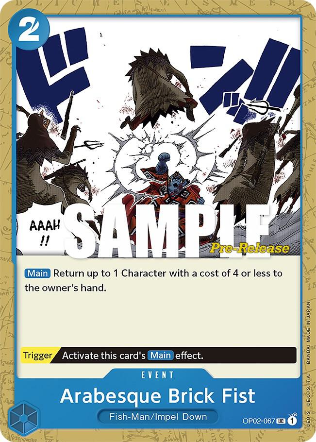 Arabesque Brick Fist OP02-067 One Piece card
