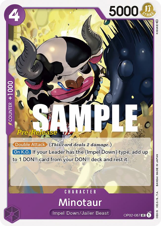 Minotaur OP02-087 One Piece card