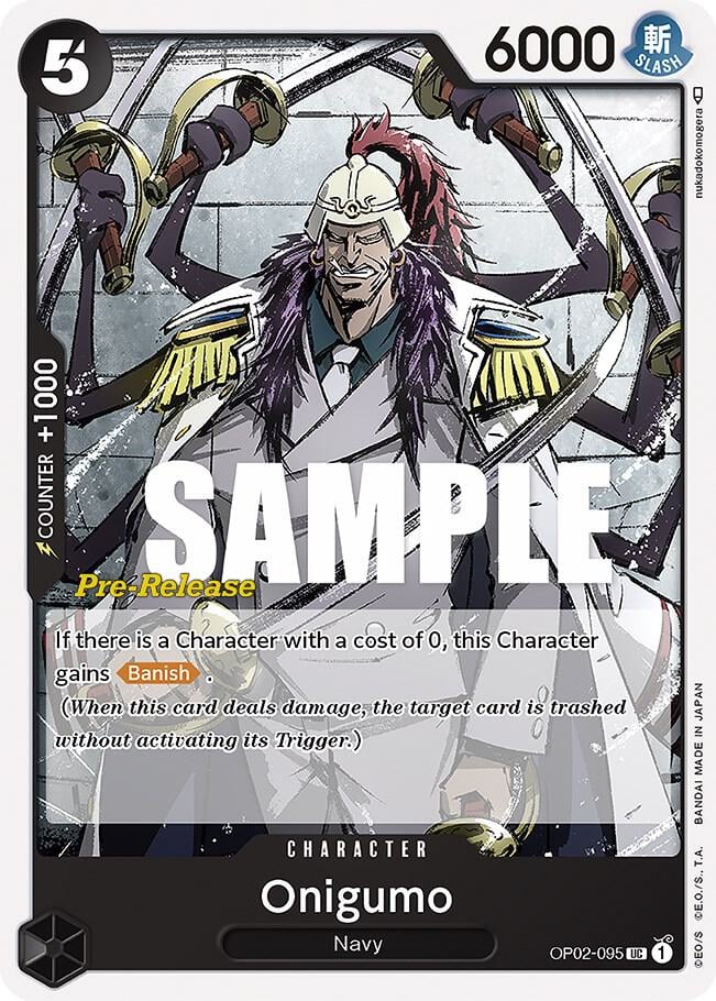Onigumo OP02-095 One Piece card