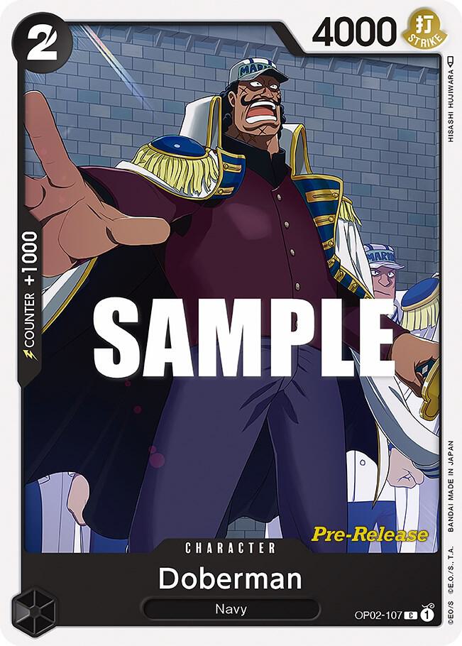 Doberman OP02-107 One Piece card