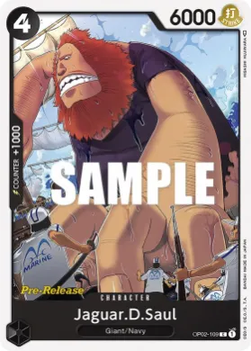 Jaguar.D.Saul (OP02P OP02-109) Promos: Paramount War