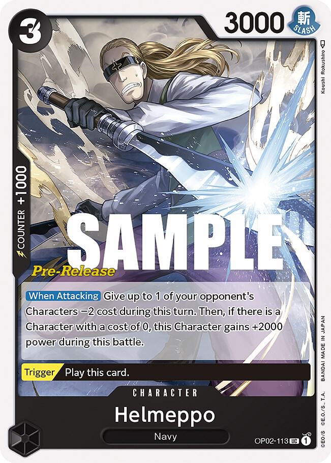 Helmeppo OP02-113 One Piece card