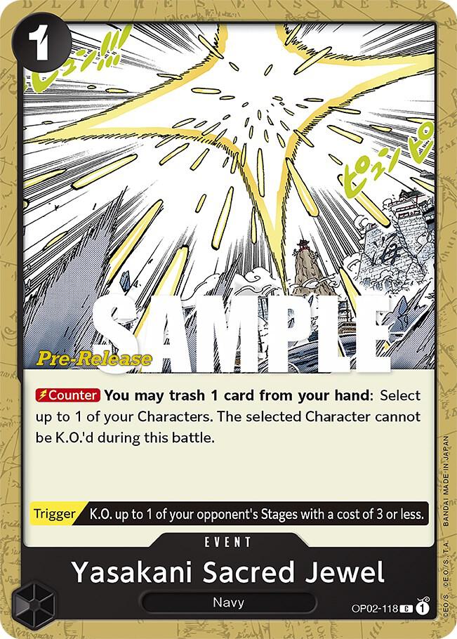 Yasakani Sacred Jewel OP02-118 One Piece card