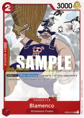 Blamenco (OP03P OP03-011) Promos: Pillars of Strength