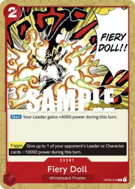 Fiery Doll (OP03P OP03-019) Promos: Pillars of Strength