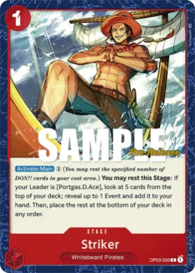 Striker (OP03P OP03-020) Promos: Pillars of Strength