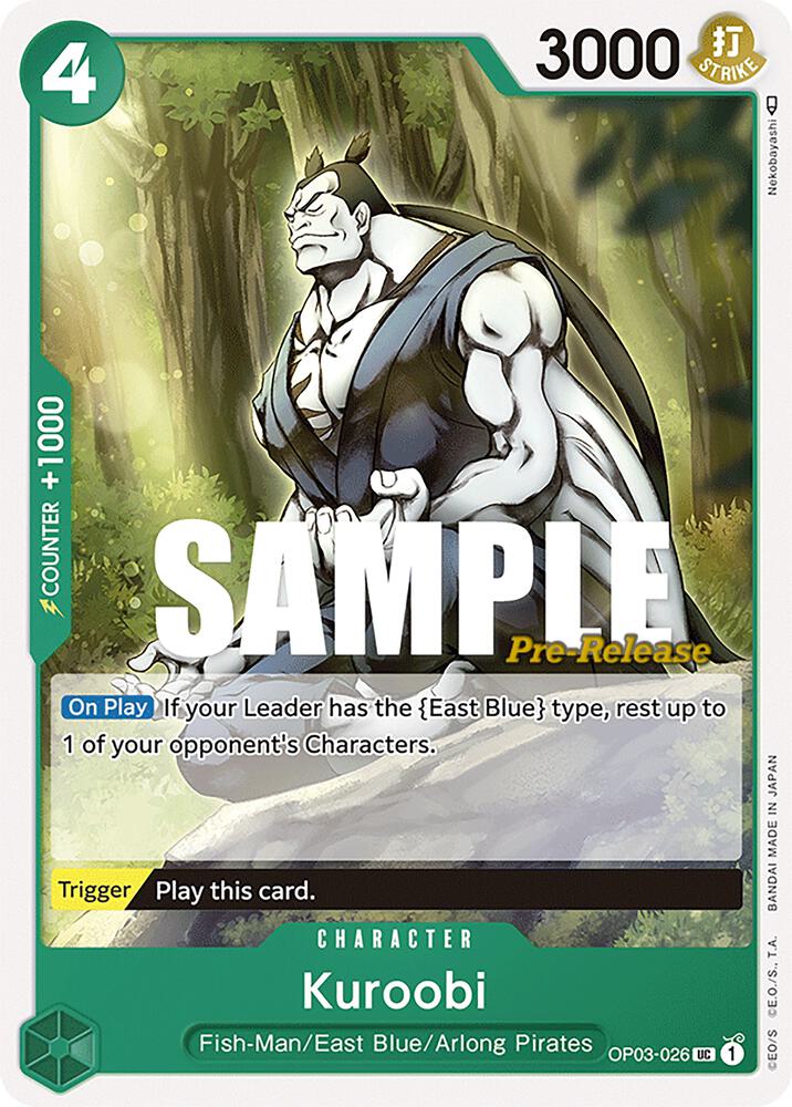 Kuroobi OP03-026 One Piece card