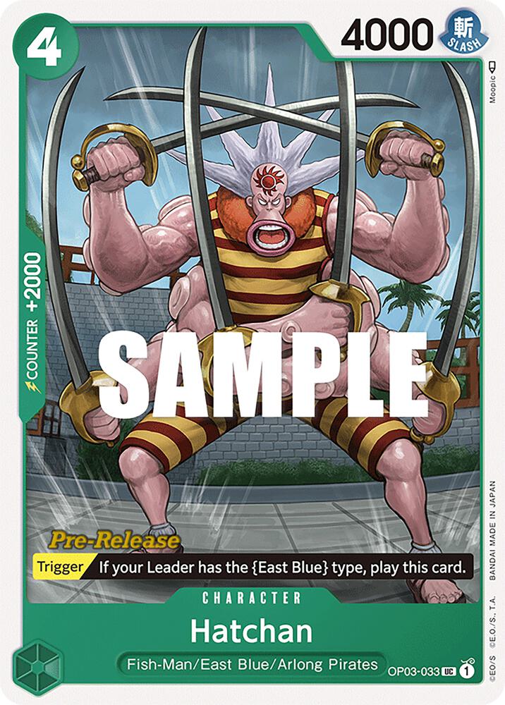Hatchan OP03-033 One Piece card
