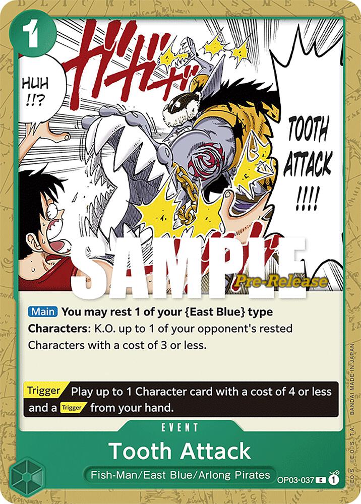 Tooth Attack OP03-037 One Piece card