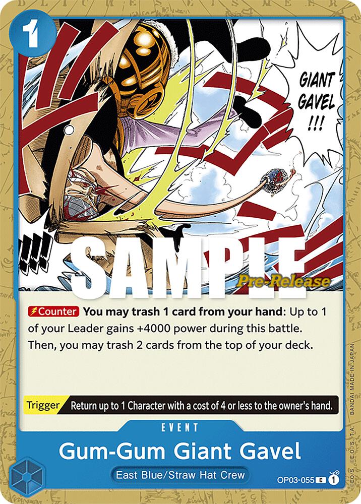Gum-Gum Giant Gavel OP03-055 One Piece card