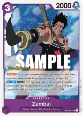 Zambai (OP03P OP03-063) Promos: Pillars of Strength