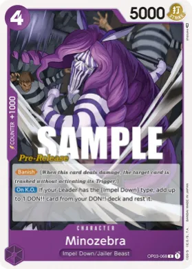 Minozebra (OP03P OP03-068) Promos: Pillars of Strength