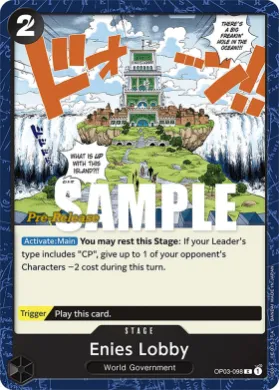 Enies Lobby (OP03P OP03-098) Promos: Pillars of Strength