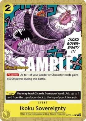 Ikoku Sovereignty (OP03P OP03-118) Promos: Pillars of Strength