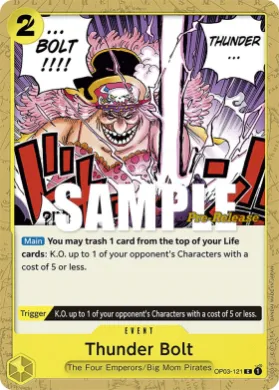 Thunder Bolt (OP03P OP03-121) Promos: Pillars of Strength