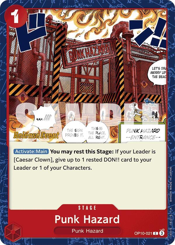 Punk Hazard OP10-021 One Piece card