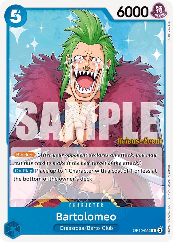 Bartolomeo OP10-052 One Piece card