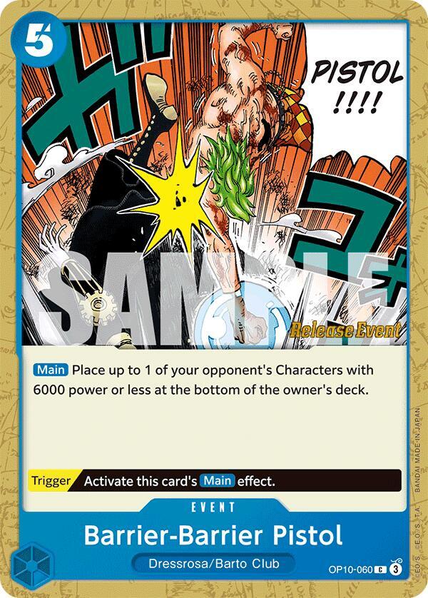 Barrier-Barrier Pistol OP10-060 One Piece card