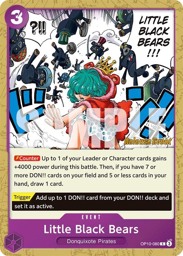 Little Black Bears OP10-080 One Piece card