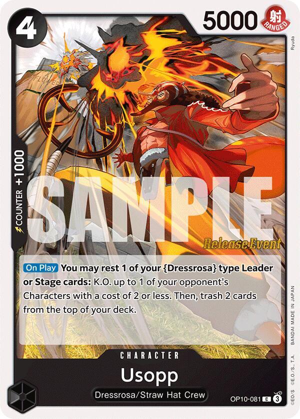 Usopp OP10-081 One Piece card