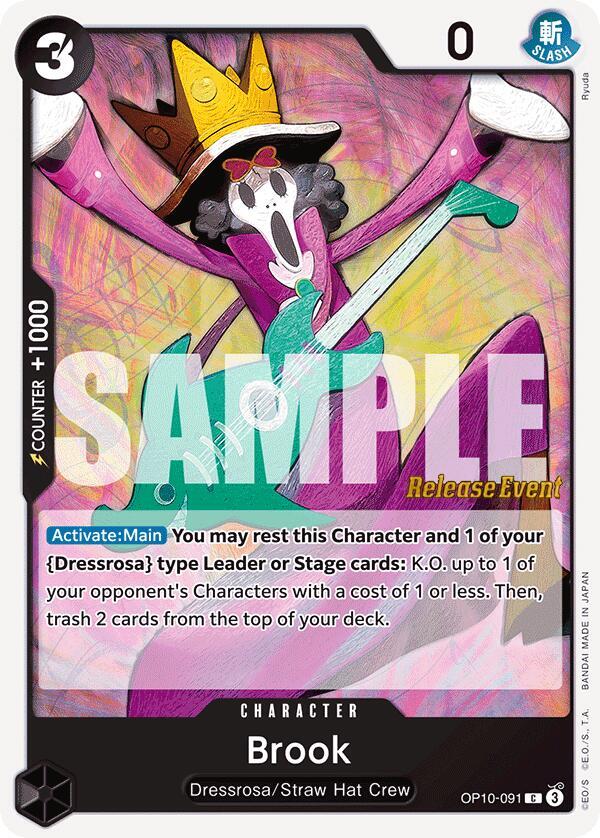 Brook OP10-091 One Piece card