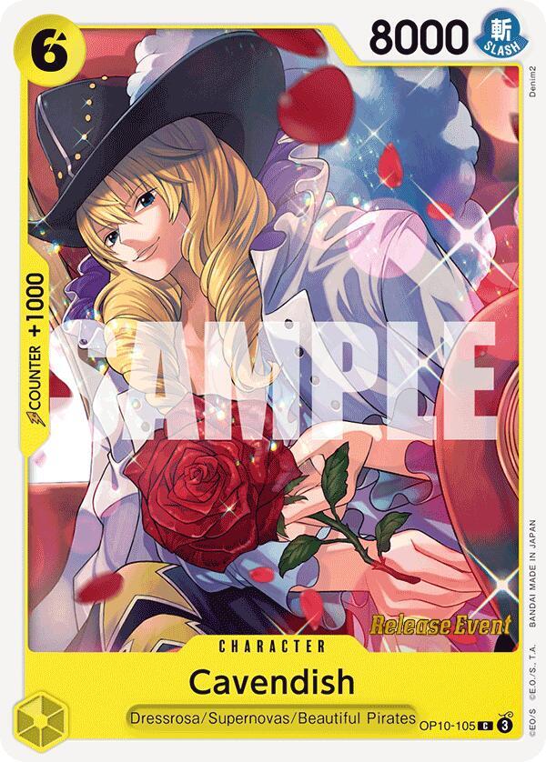 Cavendish OP10-105 One Piece card