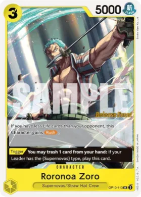 Roronoa Zoro (OP10P OP10-113) Promos: Royal Blood