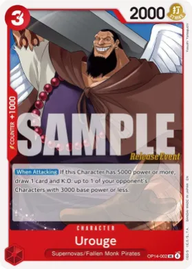 Urouge (OP14P OP14-002) Promos: The Azure Sea's Seven