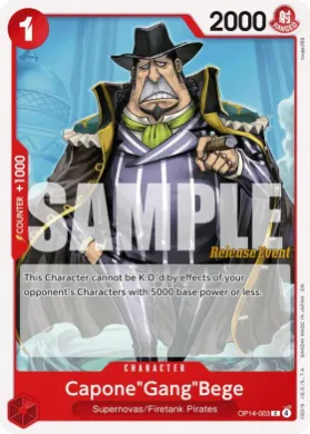 Capone"Gang"Bege (OP14P OP14-003) Promos: The Azure Sea's Seven