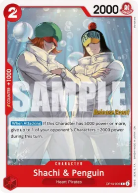 Shachi & Penguin (OP14P OP14-006) Promos: The Azure Sea's Seven