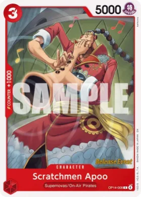 Scratchmen Apoo (OP14P OP14-008) Promos: The Azure Sea's Seven