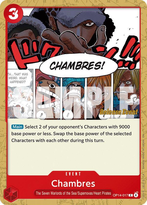 Chambres OP14-017 One Piece card