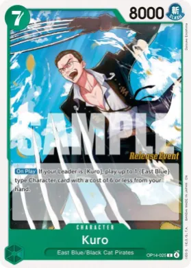 Kuro (OP14P OP14-025) Promos: The Azure Sea's Seven