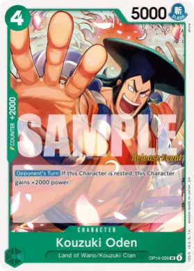 Kouzuki Oden (OP14P OP14-026) Promos: The Azure Sea's Seven