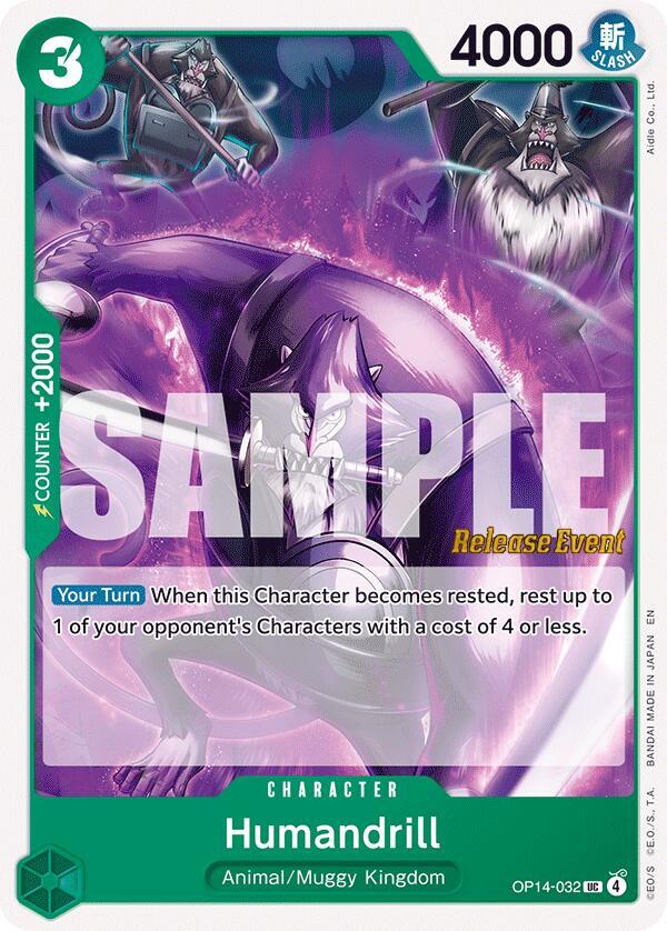 Humandrill OP14-032 One Piece card
