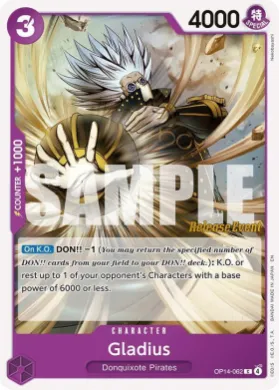 Gladius (OP14P OP14-062) Promos: The Azure Sea's Seven