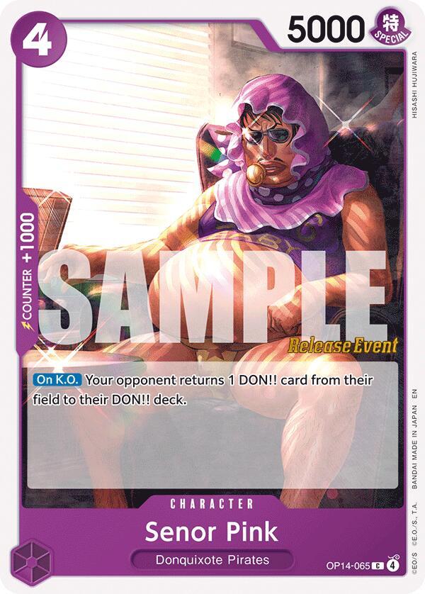 Senor Pink OP14-065 One Piece card