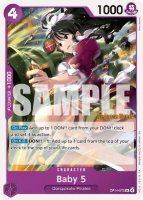 Baby 5 (OP14P OP14-072) Promos: The Azure Sea's Seven