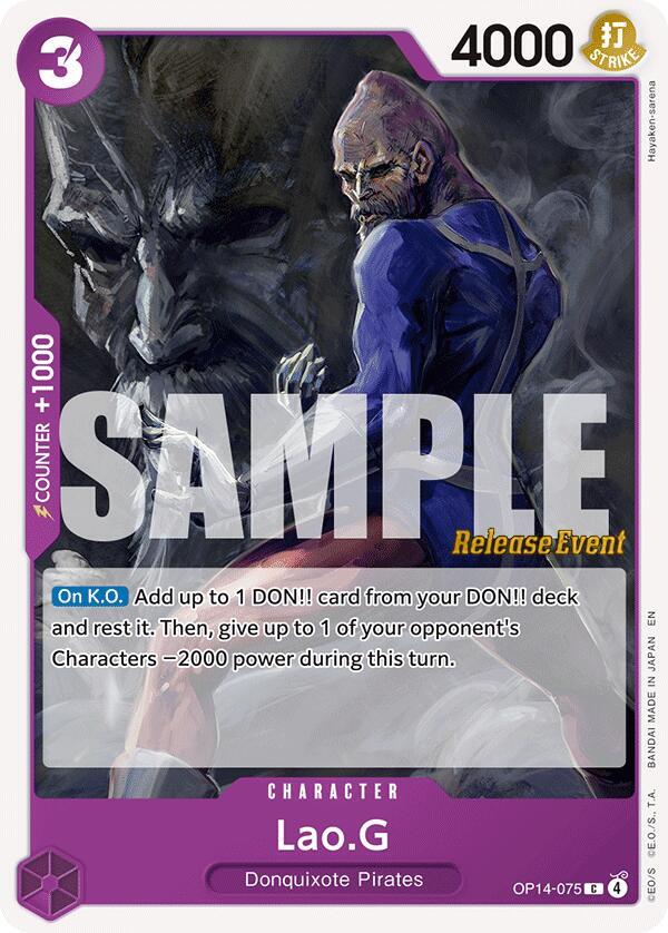 Lao.G OP14-075 One Piece card