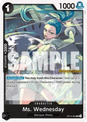 Ms. Wednesday (OP14P OP14-083) Promos: The Azure Sea's Seven